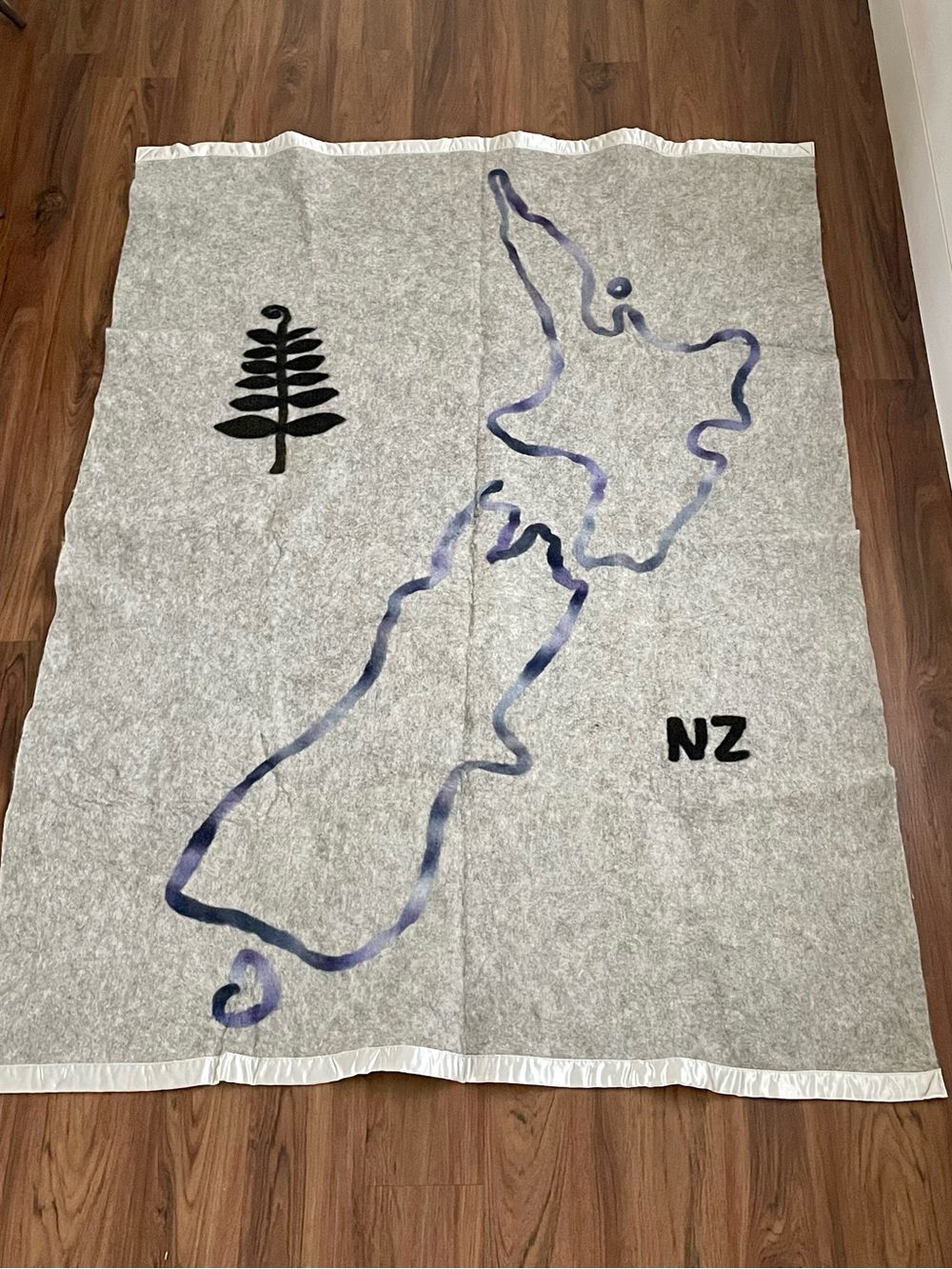 New Alpaca fleece throw blanket one of a kind Custom made from New Zealand